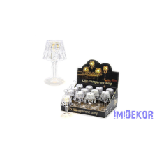  LED álló lámpás melegfényű 6,2x11,6cm - Kristály dekorációs kellék