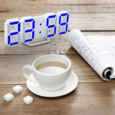  LED digitális asztali óra kék fénnyel, DS-6609 ébresztőóra