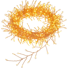  LED-es drótköteges fényfüzér 720 melegfehér LED átlátszó kábellel 13 m kültéri izzósor