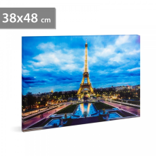  LED-es fali hangulatkép - Eiffel Torony - 38x48cm (58018F) grafika, keretezett kép