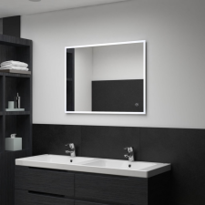 LED-es fürdőszobai falitükör érintésérzékelővel 80 x 60 cm bútor
