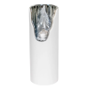  LED-es mécses (elemmel) ezüst hideg M11x4 cm