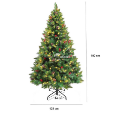 LED-es műfenyő melegfehér-260 LED-es, 180 cm műfenyő