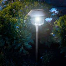 LED-es szolár lámpa - leszúrható - hidegfehér - 45 x 12,5 cm kültéri világítás