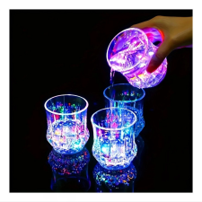  LED-es világító pohár szett – 6 db 200 ml többszínű fény YL1840711 bögrék, csészék
