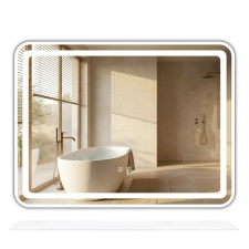  LED fali tükör polccal 80x60 cm L-8060 fürdőszoba bútor