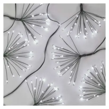  LED fényfüzér – fürtök, nano, 8 m, beltéri, hideg fehér, időzítő karácsonyfa izzósor