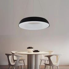  LED függeszték csillár távirányítóval CHIARA, 74W, Hideg/Meleg/Semleges fény, Szabályozható, Fekete világítás