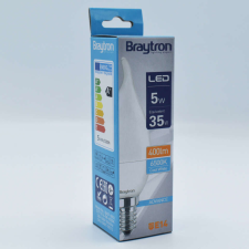  LED izzó 5W E14 C37T 6400K láng izzó