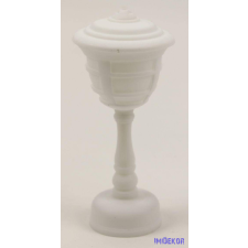  LED kandeláber kerek 16 cm - Fehér dekorációs kellék