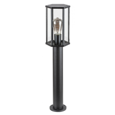 LED kültéri kerti lámpa DUBROVNIK E27 IP44 álló oszlop 65cm fekete RABALUX kültéri világítás