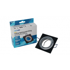 LED Labs Ceiling lighting point fitting GABI square adjustable black brushed világítás