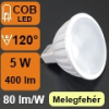 LED Labs LED lámpa MR16-GU5.3 (5W/120°) Szpotlámpa - meleg fehér