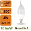 LED lámpa E14 (4Watt/200°) Láng - természetes fehér
