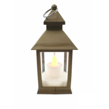  LED lámpás 14 cm magas Pagoda - Bronz dekorációs kellék