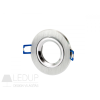 LED line ® downlight aluminium round adjustable silver brushed