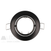 LED line ® downlight round adjustable die cast aluminium black