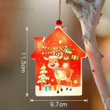 LED Pendant House 11,5cm 2700K karácsonyi LVT karácsonyfa izzósor