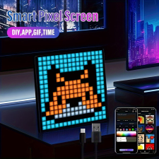  LED Pixel kijelző, programozható LED képernyős éjszakai fény izzó