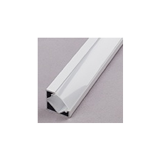 LED Profiles ALP-007 Aluminium sarok profil fehér, LED szalaghoz, opál burával világítás