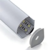 LED Profiles ALP-016R Aluminium sarokprofil ezüst, LED szalaghoz, opál burával