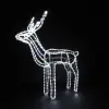 LED rénszarvas mozgó fejű 110 cm hideg fehér