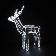  LED rénszarvas mozgó fejű 110 cm hideg fehér karácsonyfa izzósor