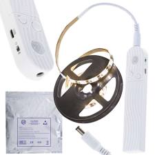  LED szalag szett mozgásérzékelővel - 1 m, USB/Elem - Meleg fehér világítás