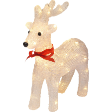  LED-szarvas 34,5 cm fehér-piros-fekete karácsonyfa izzósor