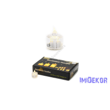  LED teamécses melegfényű 3,8x5cm - CsÍkos dekorációs kellék