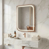  LED Tükör ZONE 80x60 BRUSH  ROSE GOLD