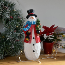 LEDen világításod! Karácsonyi Jack a hóember figura dekoráció 27 cm karácsonyi dekoráció