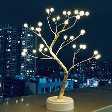  Ledes Bonsai fa Elemról és USB-ről is egyaránt működik. Kiváló éjszakai dekor világításnak. karácsonyfa izzósor