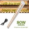 LEDLAMP 80W növényvilágító fénycső 52 cm hosszú, növénynevelő lámpa adapterrel.