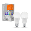Ledvance 2PAK LED izzó E27 A60 9W 806lm RGBW SMART+ WiFi Dimmelhető Classic LEDVANCE