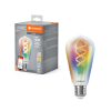 Ledvance Gmbh LED izzó E27 4.8W = 40W 470lm RGBW CCT szabályozható fényerejű SMART+ WiFi izzószálas Edison Ledvance