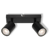 Ledvance Gmbh Ledvance LED Spot Elemental 2XGU10 Black - Mennyezeti spotlámpa 2 forgatható fejjel, IP20, fekete, alumínium/acél, max 2x6W GU10