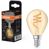 Ledvance Gmbh Osram E14 LED kisgömb, 4,9W, 470 lm, 2200 K, candlelight, dimmelhető, arany színű színű üveg-40 W izzó helyett - Vintage 1906 Classic P45 Gold