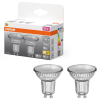Ledvance Gmbh Osram GU10 LED 2,4W, 230 lm, 2700 K, melegfehér, áttetsző üveg-35 W izzó helyett, 2 darabos - Star Spot PAR16