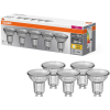 Ledvance Gmbh Osram GU10 LED 4,3W, 350 lm, 2700 K, melegfehér, áttetsző üveg-50 W izzó helyett, 5 darabos - Base Spot PAR16