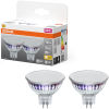 Ledvance Gmbh Osram GU5.3 LED 5,3W, 630 lm, 2700 K, melegfehér, áttetsző üveg-50 W izzó helyett, 2 darabos, 2 darabos - Star Spot MR16