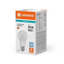 Ledvance LED izzó A60 E27 8W = 60W 806lm 6500K hideg fehér LEDVANCE izzó