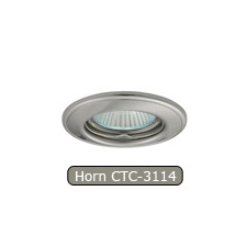 LEDvonal Halogén spot, beépíthető, Horn CTC-3114 szatén-nikkel izzó