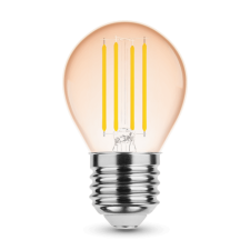 LEDvonal LED lámpa , égő , izzószálas hatás , filament  , E27 foglalat , G45 , Edison , 4 Watt ,... izzó