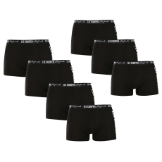 Lee Cooper 7PACK fekete Lee Cooper férfi boxeralsó (PO41014) L