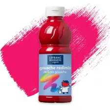 Lefranc Bourgeois Redimix tempera, 500 ml - primer vörös tempera