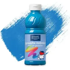 Lefranc Bourgeois Redimix tempera, 500 ml - türkizkék tempera