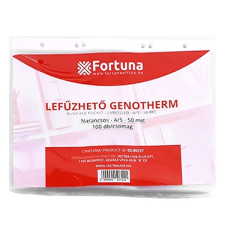 Lefűzhető genotherm FORTUNA A/5 50 mikron narancsos 100 db/csomag lefűző