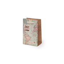 Legami Srl Legami ajándéktasak (S 10x15x6,5 cm), térképes PARTY ajándéktasak