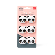 Legami Srl Legami csomagzáró clip, panda mintás csomagolópapír